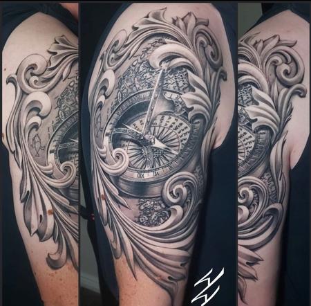 Walt Watts - Walt Watts Black and Grey Compass 